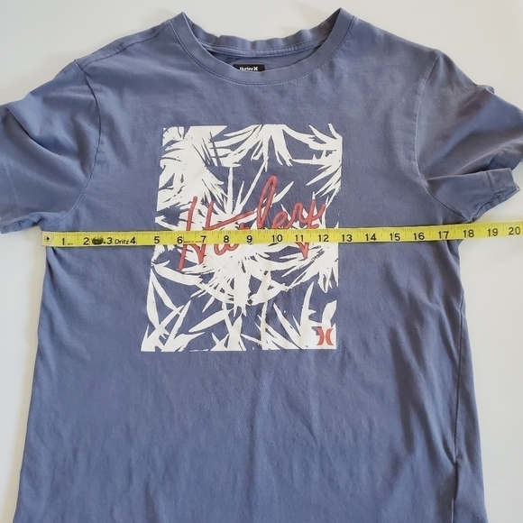 1422 * Hurley Palm Tree Graphic Tee Blue Size S - Picture 8 of 11